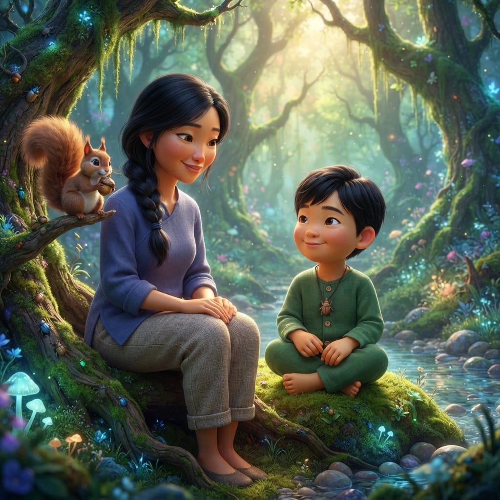 Bao et la berceuse des gouttes de pluie